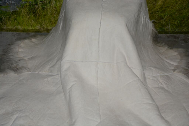 Island-Fellteppich Wollweiß XXL (180x200cm) – 15-20cm Langhaar
